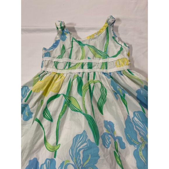 Lilly Pulitzer Bloomin Irises Floral Party Flower Girl Easter Dress Size 2T - Picture 3 of 6